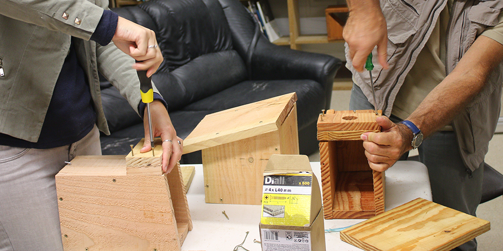 Atelier de fabrication de nichoirs © LPO BFC
